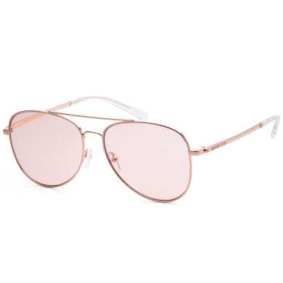 Michael Kors Women's Rose Gold Pilot Sunglasses - Picture 1 of 2